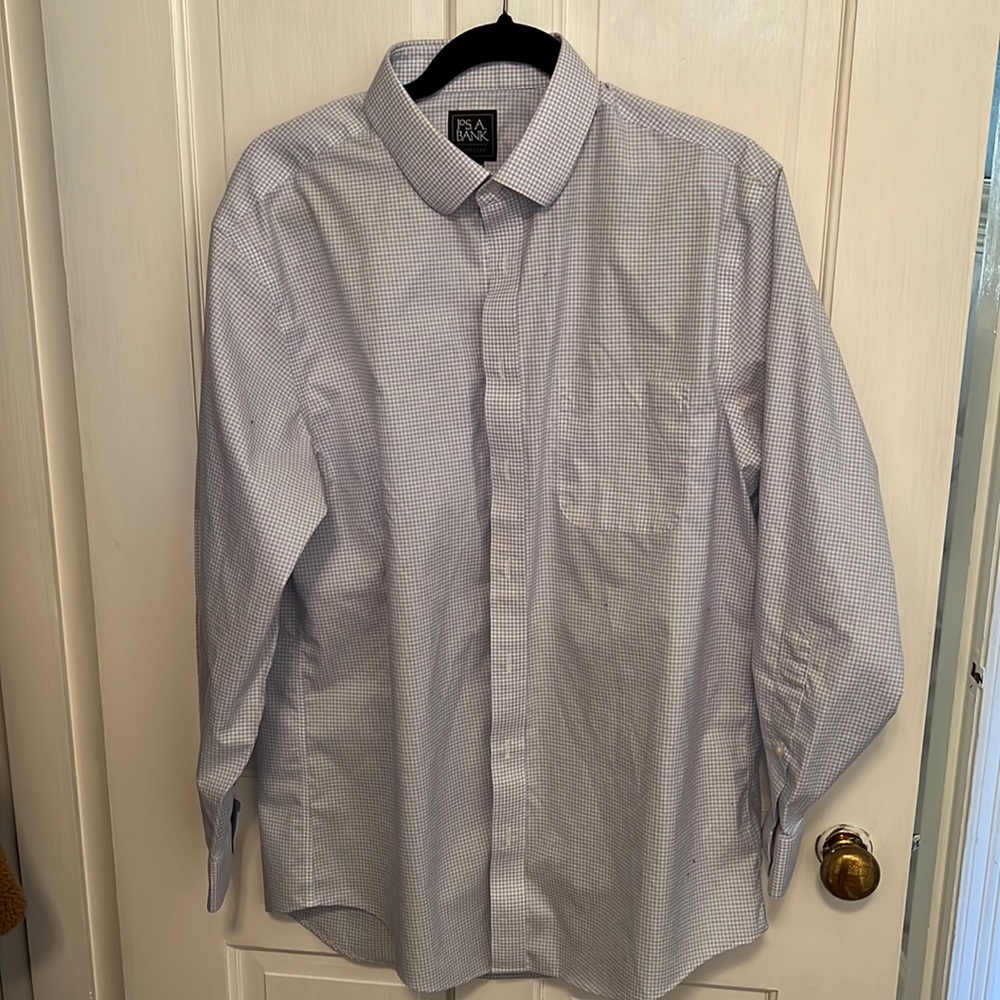 Jos A Bank Traveler Slim Fit 17-33 checked